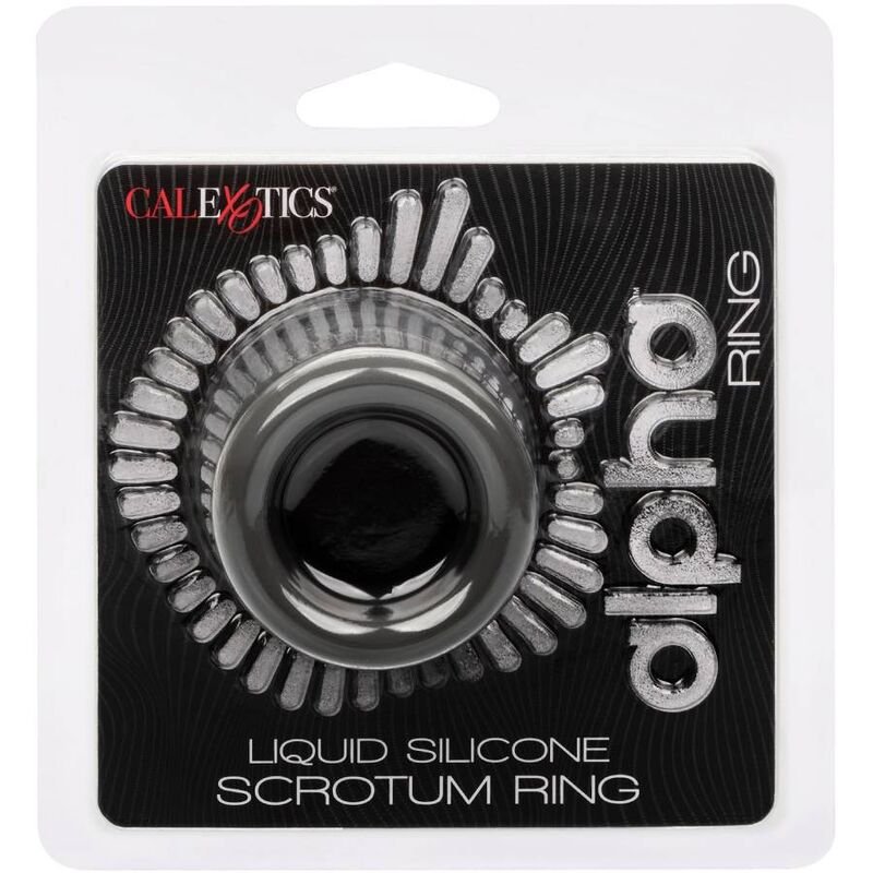 California Exotics - Anneau d'Étirement du Scrotum Alpha Noir - Gabychou - Accessoires Pénis