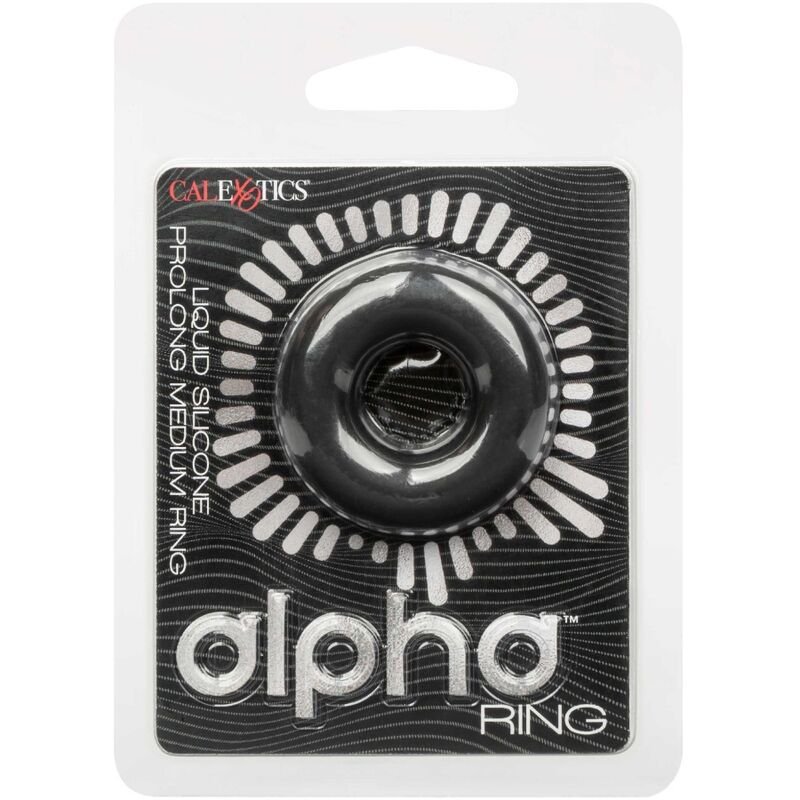 California Exotics - Bague Moyenne Prolong Alpha Noir - Gabychou - Accessoires Pénis