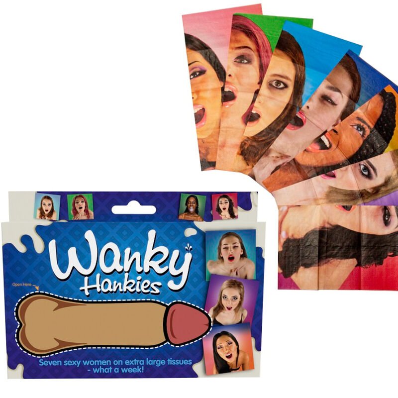 Spencer Fleetwood - Wanky Hankies 7 Mouchoirs Extra Larges pour Femmes - Gabychou - accessoires coquins humoristiques