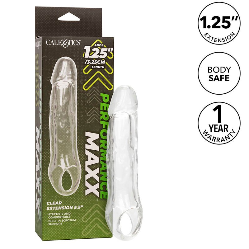 California Exotics - Extension Performance Maxx Transparente 5,5 - Gabychou - Accessoires Pénis