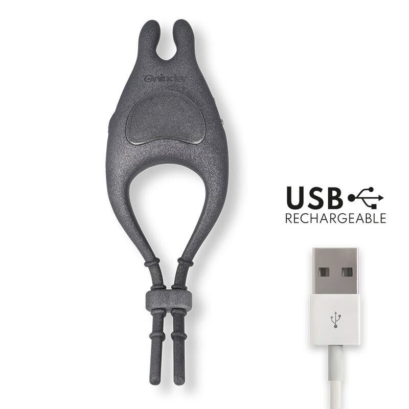 Oninder - Anneau Vibrateur Réglable Rechargeable Pampa avec Stimulateur de Clitoris à 10 Vitesses, Application Gratuite - Gabychou - Accessoires Pénis