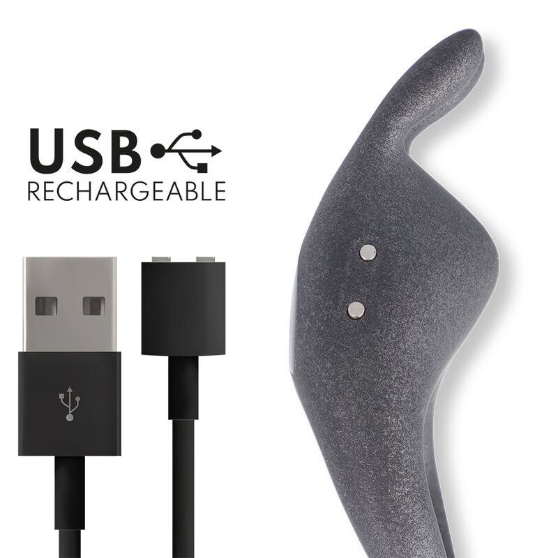 Oninder - Anneau Vibrateur Réglable Rechargeable Pampa avec Stimulateur de Clitoris à 10 Vitesses, Application Gratuite - Gabychou - Accessoires Pénis