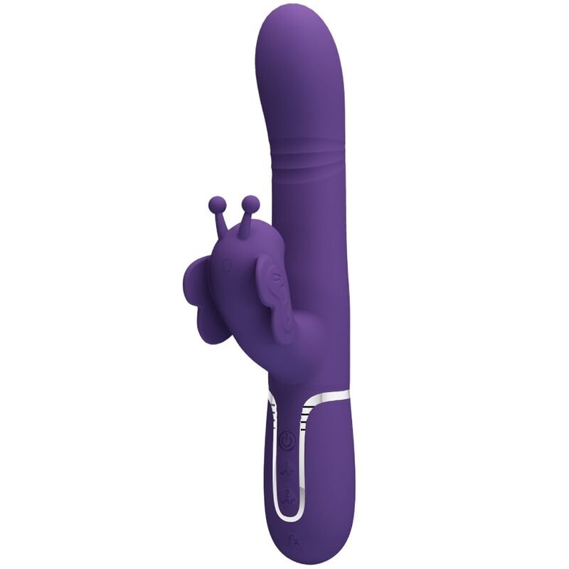 Pretty Love – Vibrateur Multifonction Lapin Papillon Violet 4 en 1