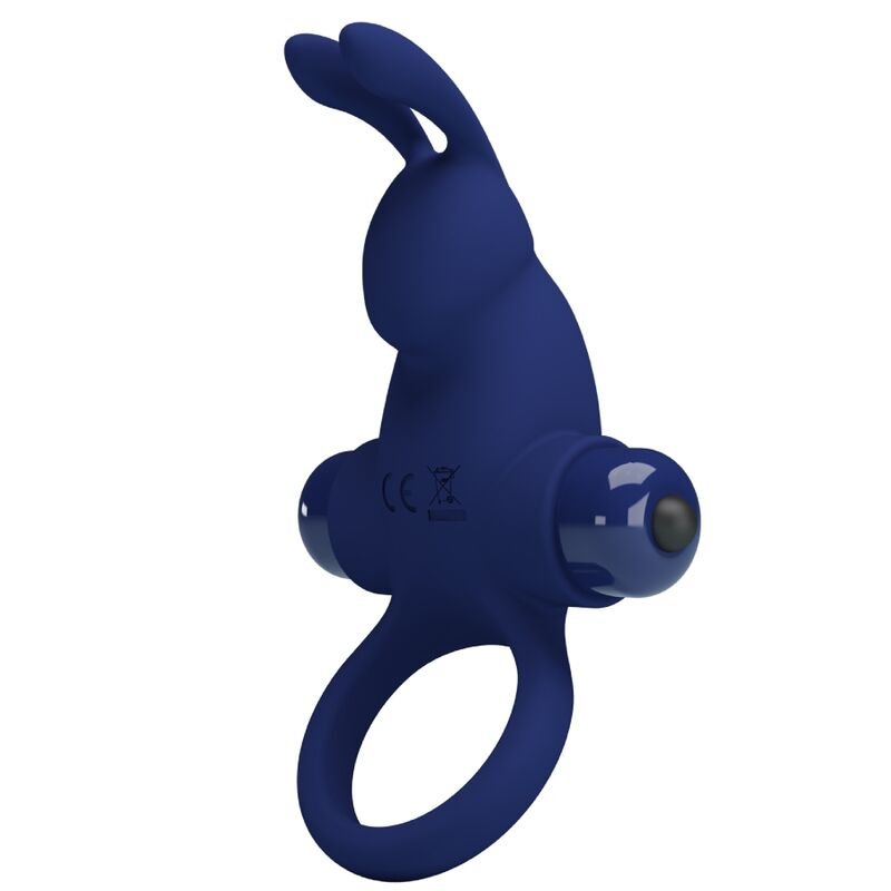 Pretty Love - Jiro Bague Lapin Avec Vibration Bleu - Gabychou - Accessoires Pénis