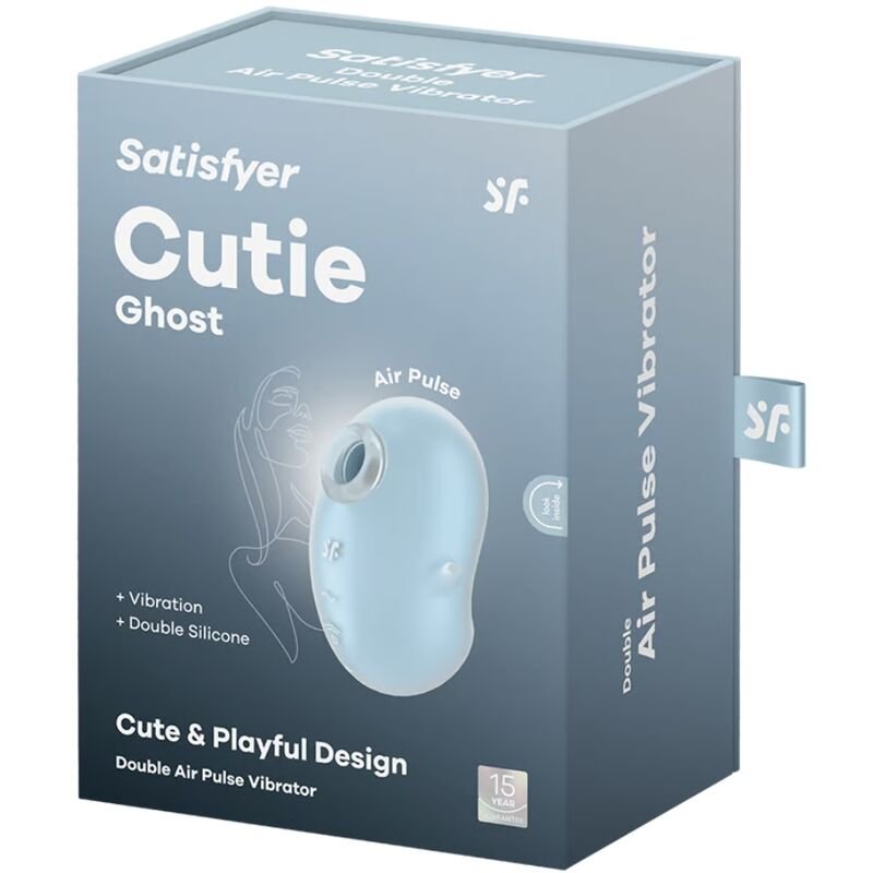 Satisfyer - Vibrateur Cutie Ghost Bleu Clair - Gabychou - Offres