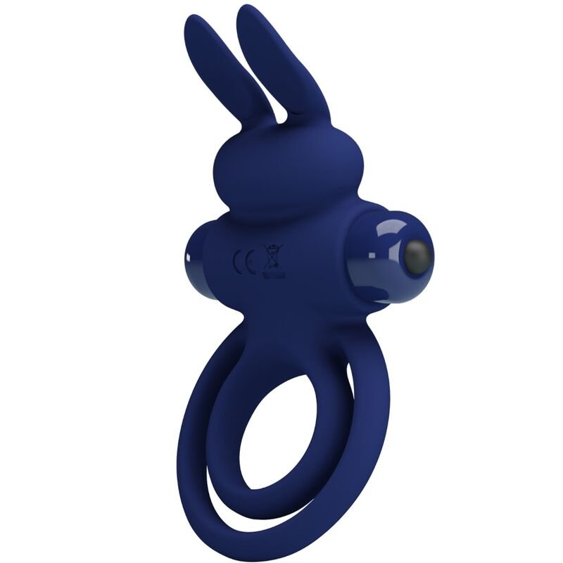 Pretty Love – Darey Double Anneau Vibrant Lapin Bleu