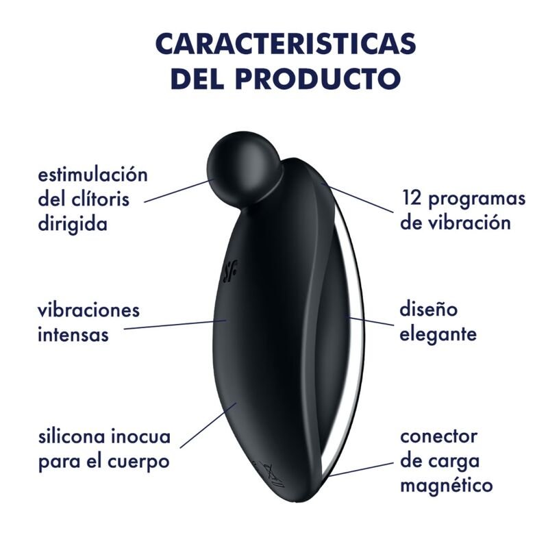 Satisfyer - Vibrateur Spot On 2 Lay-on Noir - Gabychou - Offres