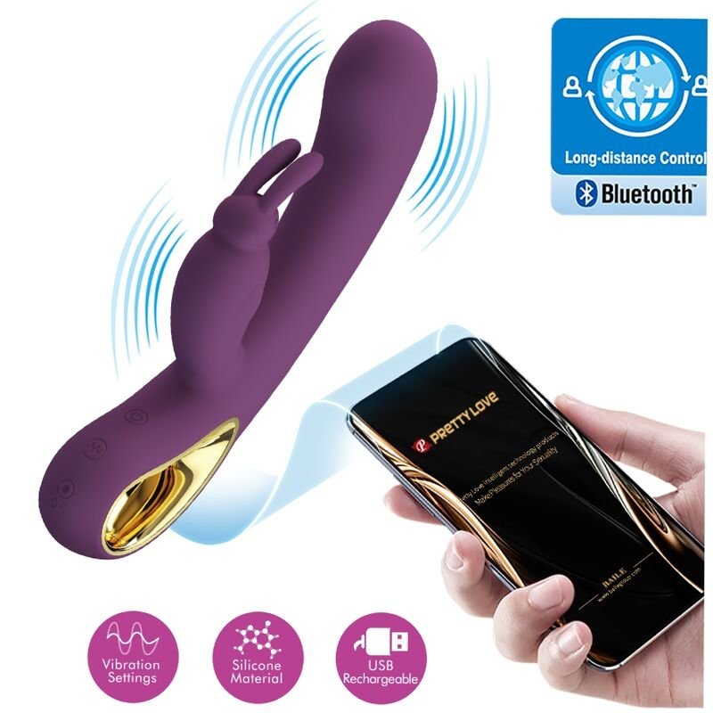 Pretty Love – Vibrateur Lapin et Stimulateur de Point G Liam Violet