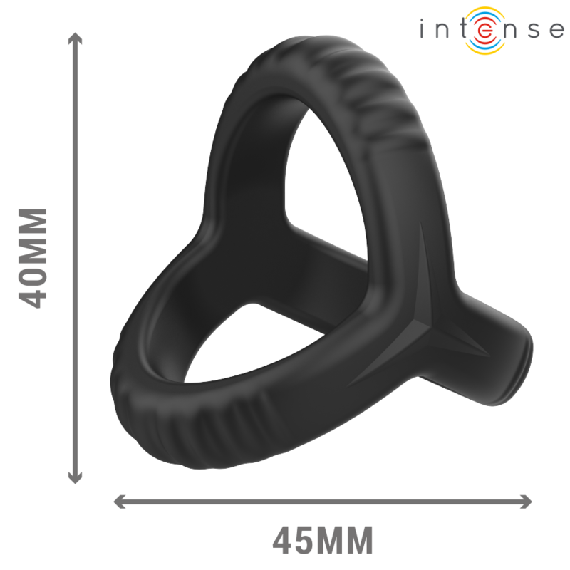 Intense - Carson Anneau PÉnis Double Silicone Noir ModÈle 4 - Gabychou - Accessoires Pénis