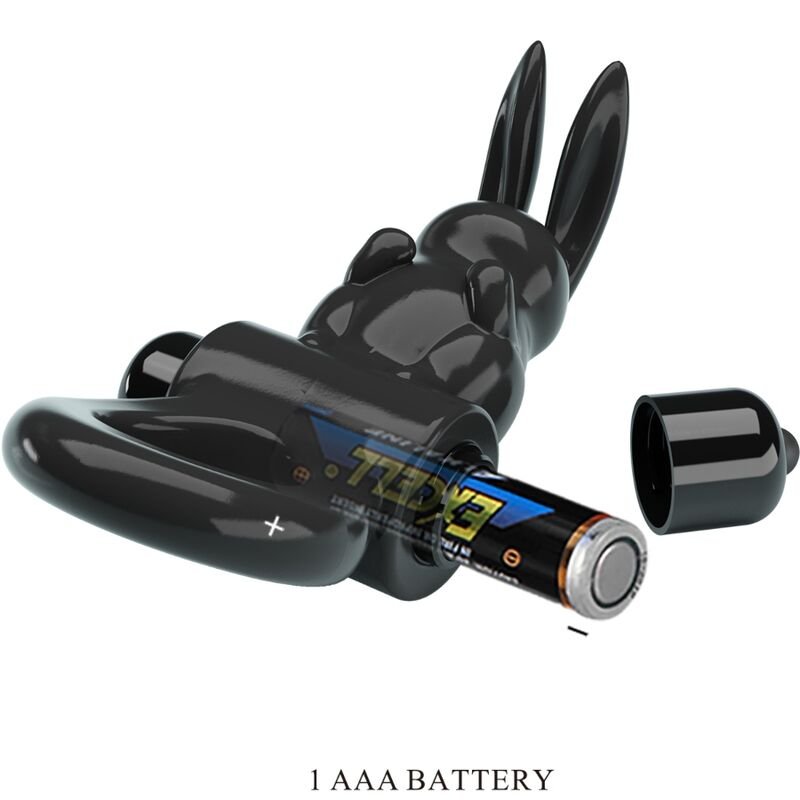 Pretty Love - Anneau Vibrateur Excitant Rabbit 10 Vibrations Noir - Gabychou - Accessoires Pénis