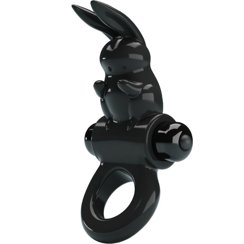 Pretty Love - Anneau Vibrateur Excitant Rabbit 10 Vibrations Noir - Gabychou - Accessoires Pénis