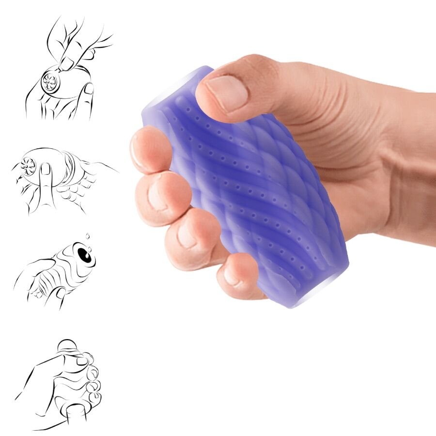 Pretty Love - Masturbateur Pour Homme En Silicone Athena Eros Violet - Gabychou - Divers masturbateurs