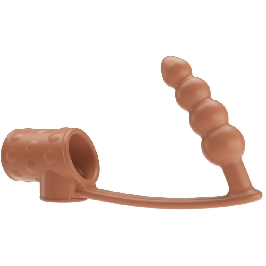 PRETTY LOVE - MANCHON PÉNIS AVEC PLUG ANAL NATUREL - Gabychou - Accessoires Pénis