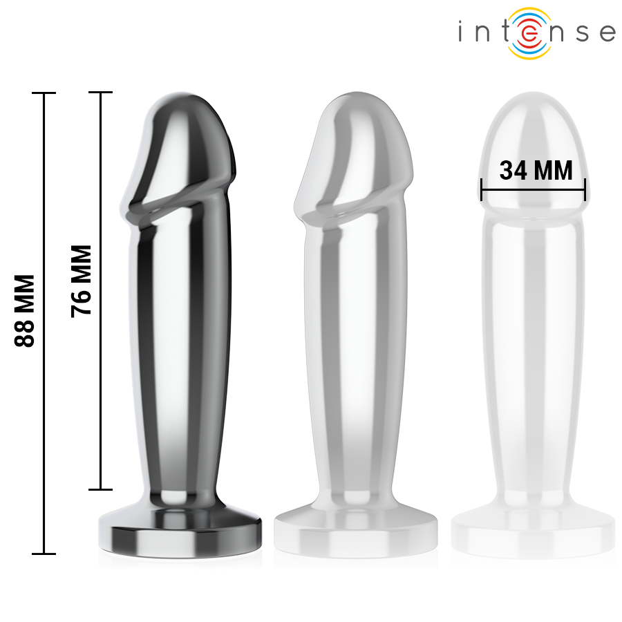 INTENSE - PLUG ANAL 10 VIBRATIONS GODE MÉTALLIQUE AVEC TÉLÉCOMMANDE S - Gabychou - Anal