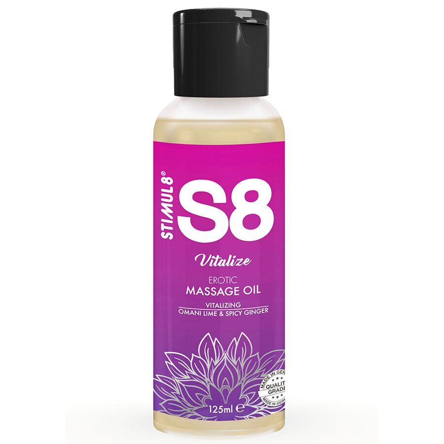 STIMUL8 – S8 VITALIZE HUILE DE MASSAGE AU CITRON VERT 125 ML