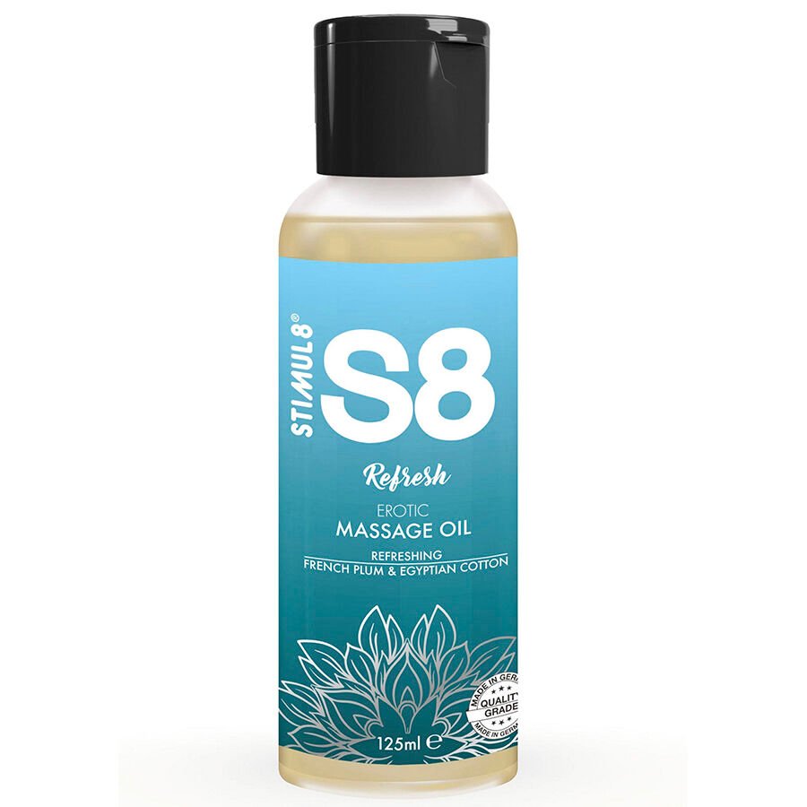 STIMUL8 - S8 REFRESH HUILE DE MASSAGE AU COTON 125 ML - Gabychou - Bien-être