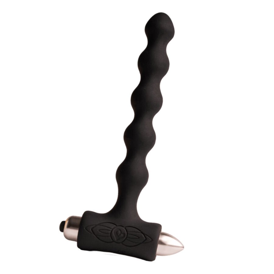 ROCKS-OFF – PETITE SENSATIONS PERLES ANAL PLUG VIBRATEUR NOIR