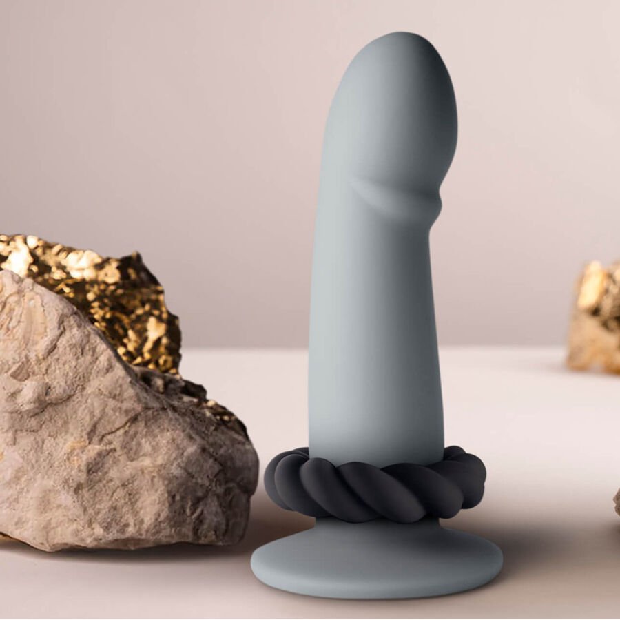 ROCKS-OFF - ANNEAU DE MASTURBATION EN SILICONE NOIR TWIST - Gabychou - Accessoires Pénis