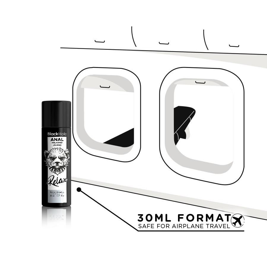 BLACK HOLE - RELAXANT ANAL JOJOBA RELAX BASE SILICONE 30 ML - Gabychou - Base en silicone