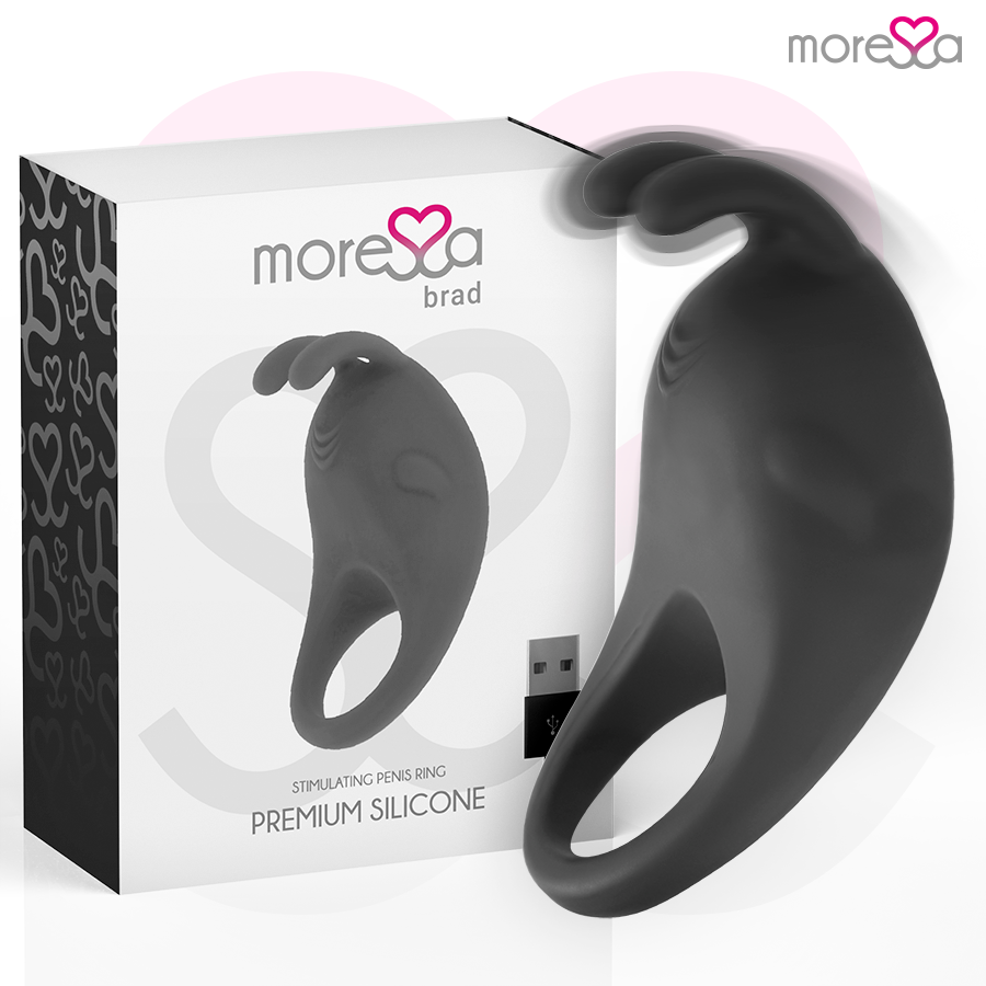Moressa – Brad en Silicone Premium Rechargeable Noir