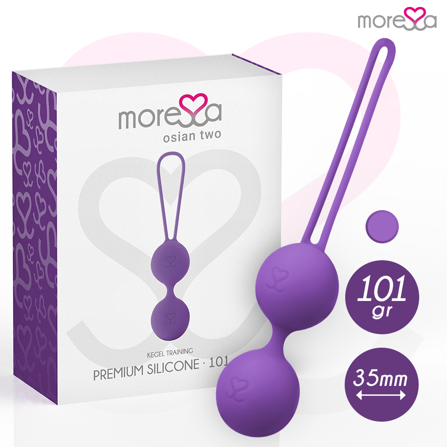 Moressa - Osian Deux Silicone Premium Lilas - Gabychou - Boules de silicone