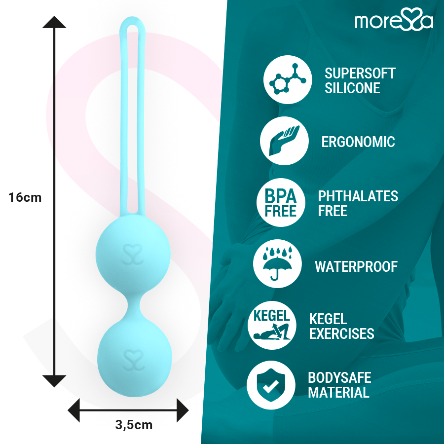 Moressa - Osian Deux Silicone Premium Turquoise - Gabychou - Boules de silicone
