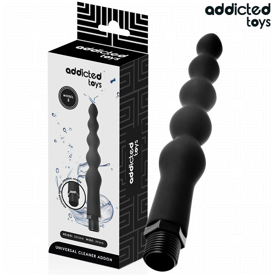 ADDICTED TOYS – NETTOYEUR ANAL AVEC ADAPTATEUR UNIVERSEL MODÈLE 5