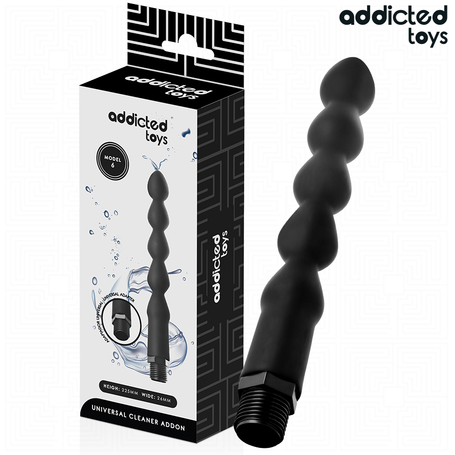 ADDICTED TOYS – NETTOYEUR ANAL AVEC ADAPTATEUR UNIVERSEL MODÈLE 6