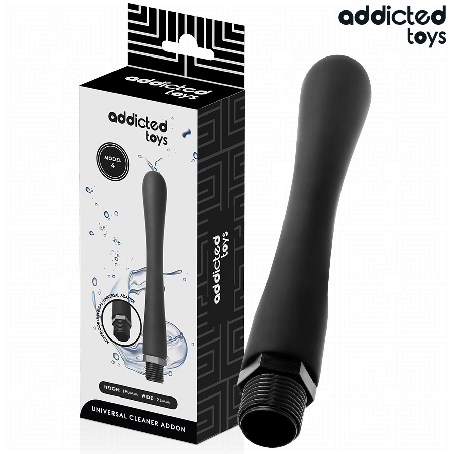 ADDICTED TOYS – NETTOYEUR ANAL AVEC ADAPTATEUR UNIVERSEL MODÈLE 4