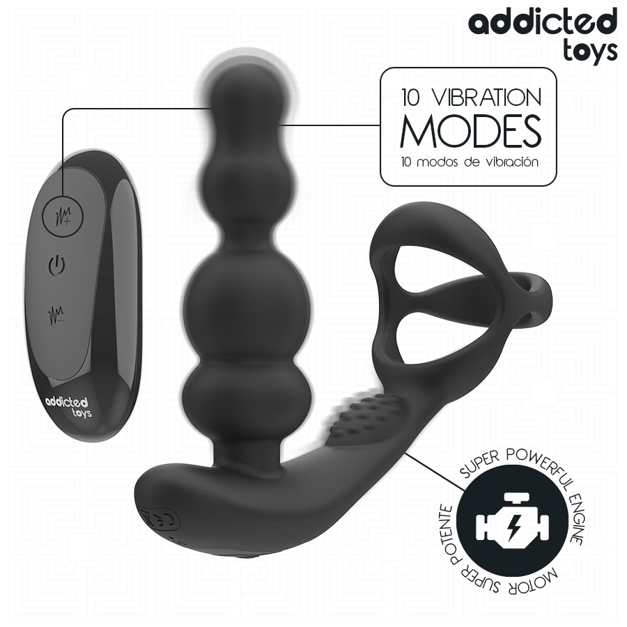 ADDICTED TOYS - MASSEUR DE PROSTATE ROTATIF À TÉLÉCOMMANDE - Gabychou - Anal