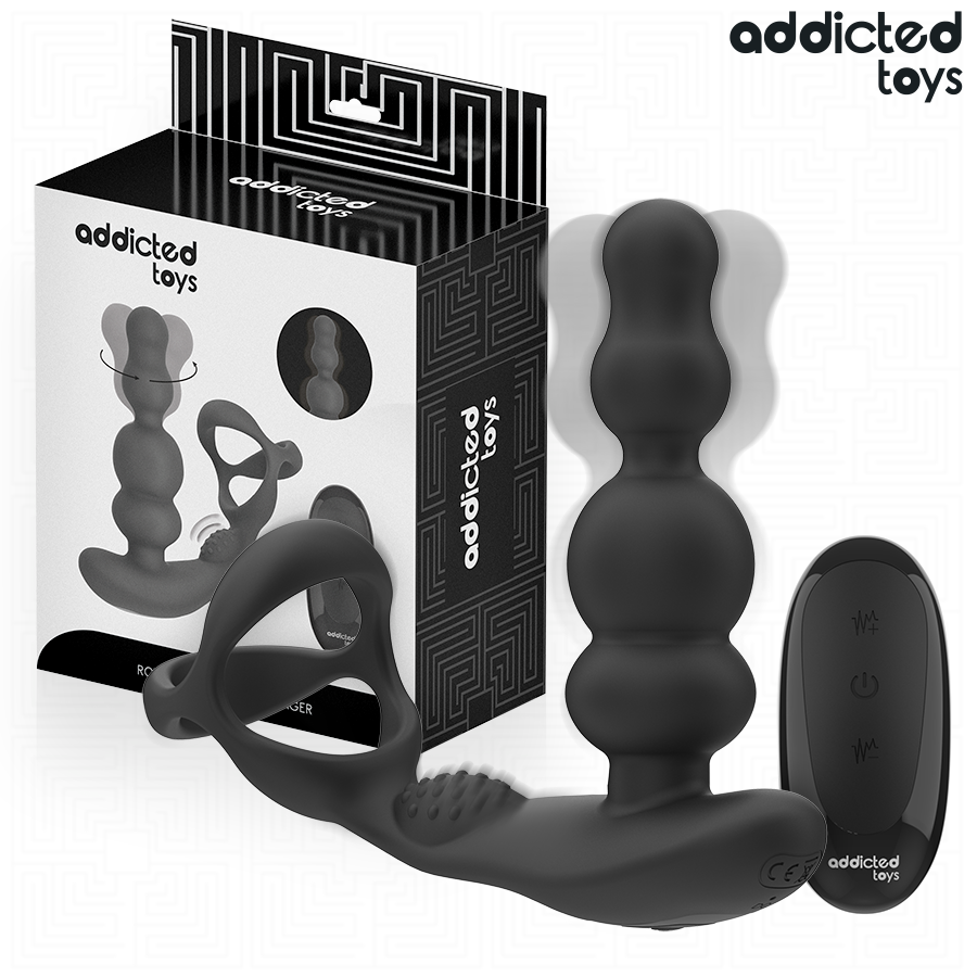 ADDICTED TOYS - MASSEUR DE PROSTATE ROTATIF À TÉLÉCOMMANDE - Gabychou - Anal