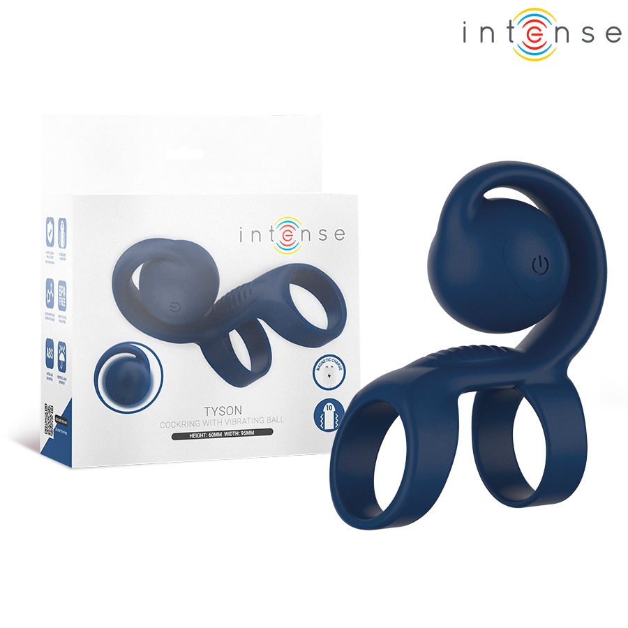 INTENSE - TYSON COCK RING AVEC BOULE VIBRANTE Ø 3,2 CM - Gabychou - Accessoires Pénis