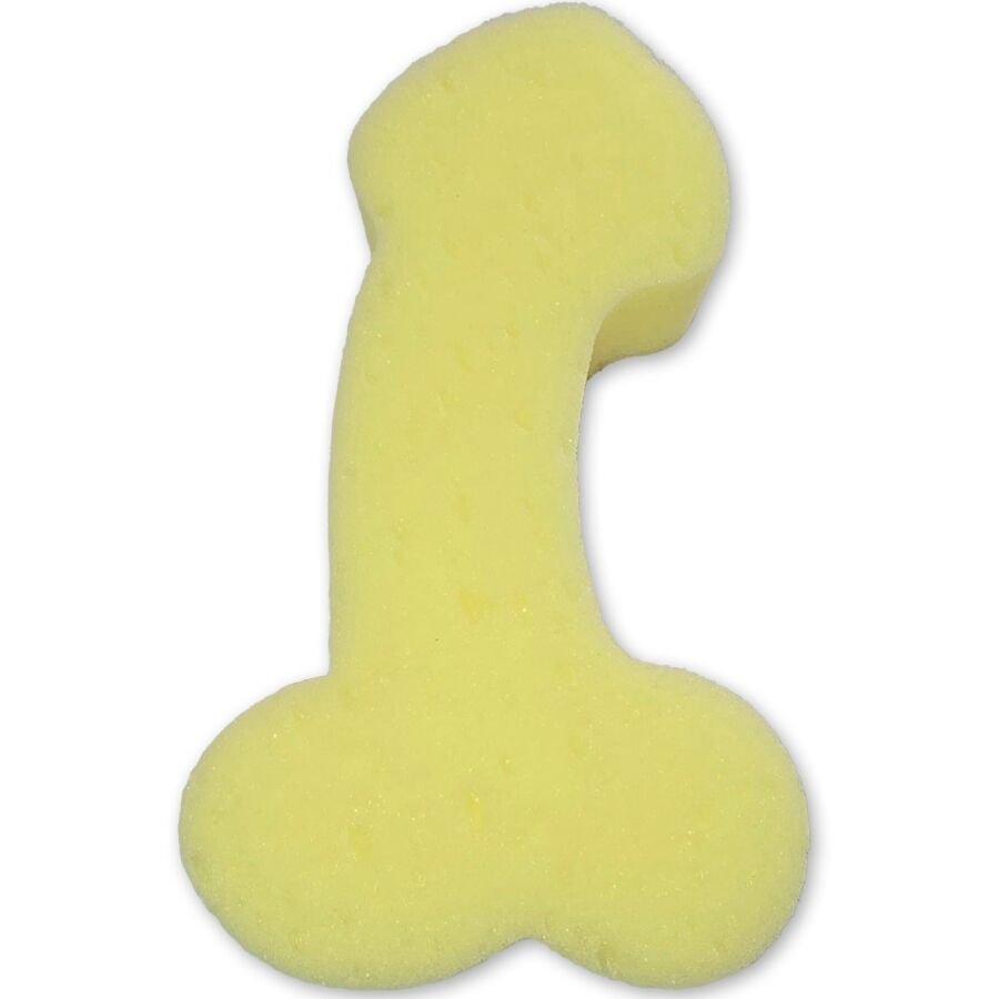 DIABLO PICANTE - ÉPONGE JAUNE EN FORME DE PÉNIS - Gabychou - accessoires coquins humoristiques