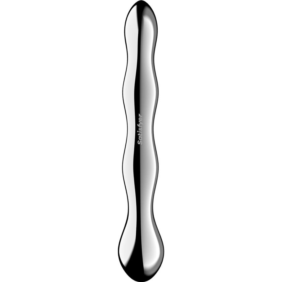 SATISFYER - COSMIC CREST 2 GODEMICHET DOUBLE EN ACIER INOXYDABLE - Gabychou - Godes point G