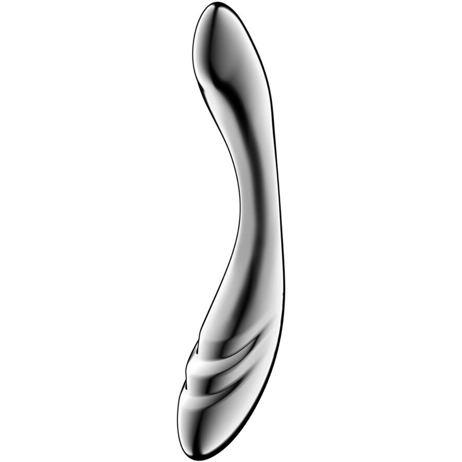 SATISFYER – PURE GRAVITY 3 GODEMICHET DOUBLE EXTRÉMITÉ EN ACIER INOXYDABLE