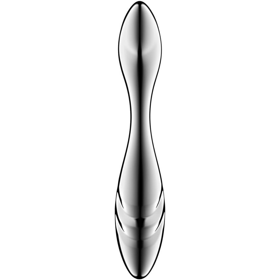 SATISFYER - PURE GRAVITY 3 GODEMICHET DOUBLE EXTRÉMITÉ EN ACIER INOXYDABLE - Gabychou - Godes point G