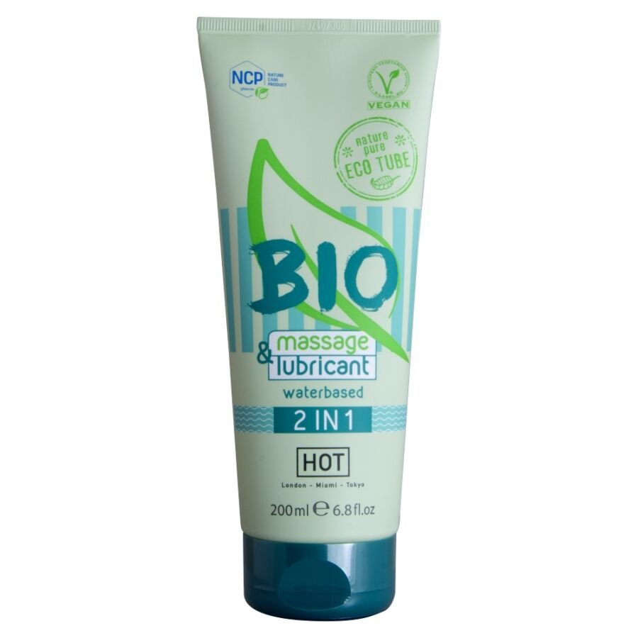HOT - BIO MASSAGE ET LUBRIFIANT À BASE DEAU 2 EN 1 200 ML - Gabychou - Bien-être