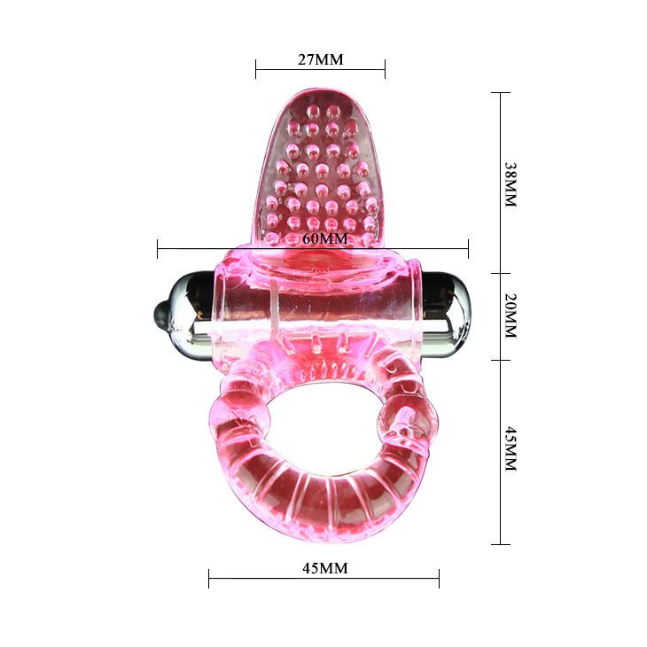 Baile - Anneau Pénis Vibrateur Rose Sweet Abs 10 Rythmes - Gabychou - Accessoires Pénis