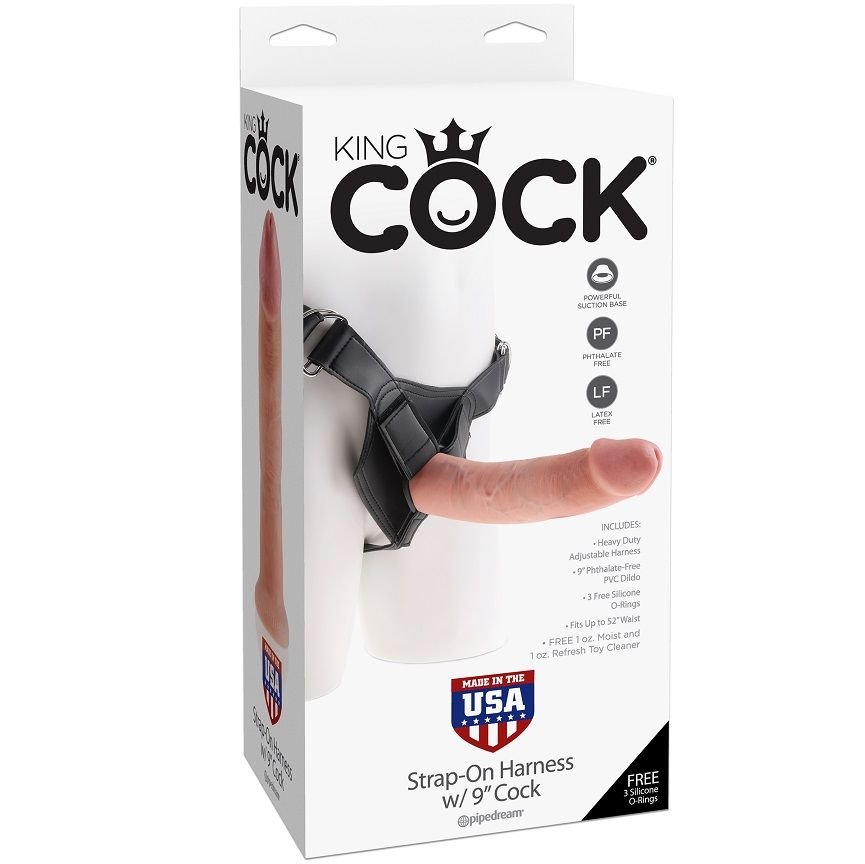KING COCK - HARNAIS AVEC PÉNIS NATUREL RÉALISTE 22,9 CM - Gabychou - Godes sans vibration