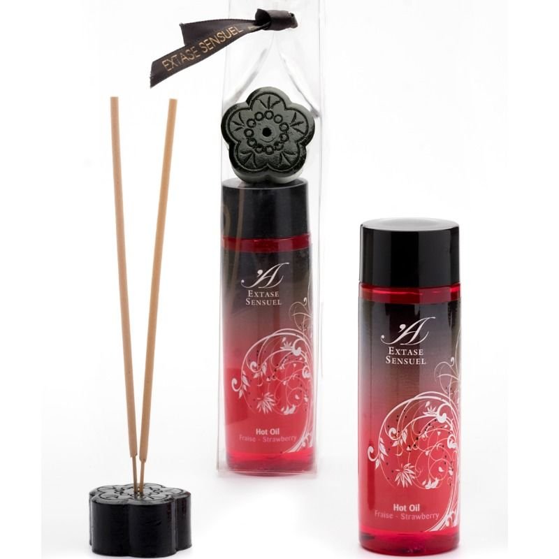 Extase Sensual - Huile Stimulante Chaleur Fraise 100ml - Gabychou - Avec effet thermique
