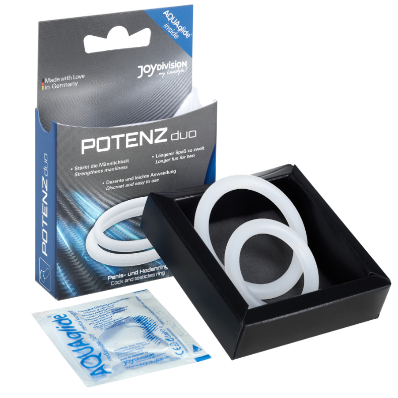 Joydivision - Potenzduo Bagues Blanc M - Gabychou - Accessoires Pénis