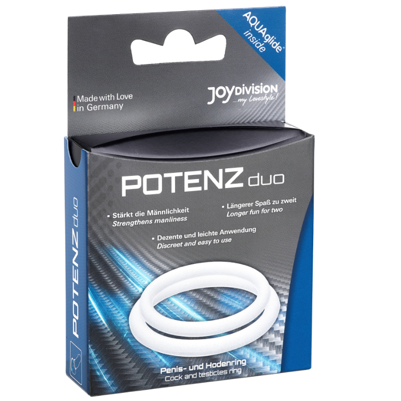 Joydivision - Potenzduo Bagues Blanc M - Gabychou - Accessoires Pénis