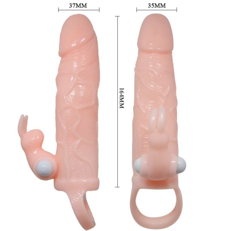 Baile - Couvercle de Pénis Brave Man avec Chair de Lapin et Double Moteur 16.5 cm - Gabychou - Accessoires Pénis