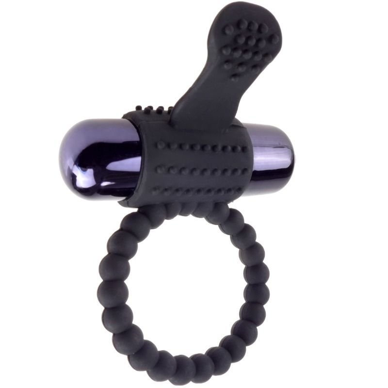 Fantasy C-ringz – Anneau Vibrant en Silicone Noir
