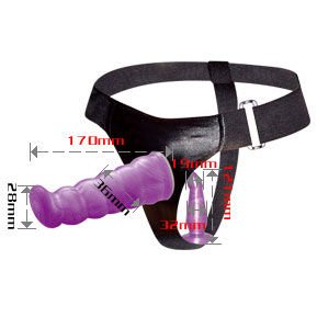 Baile - Harnais Anal et Vaginal Gpoint pour Femme 17 cm de couleur Lilas - Gabychou - Harnais