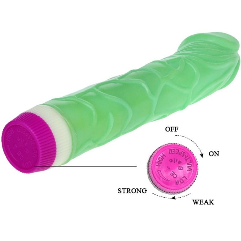 Baile - Vibrateur Vagues de Plaisir 23 Cm Vert - Gabychou - Vibrateurs
