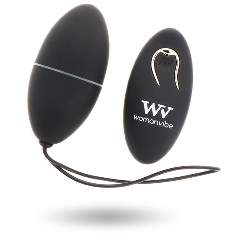Womanvibe – Œuf Télécommandé Alsan en Silicone Noir