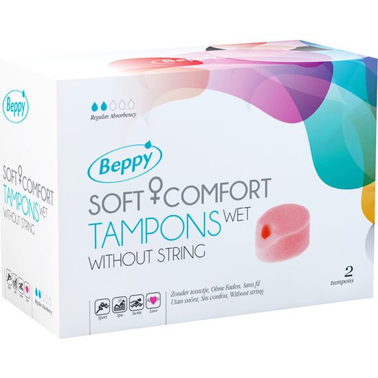Beppy – Tampons Soft Confort Humides 2 Unités