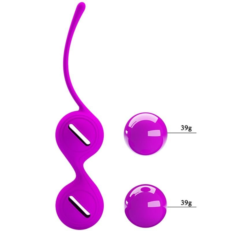 Pretty Love - Boules Orgasmiques Kegel Lilas - Gabychou - Boules de silicone