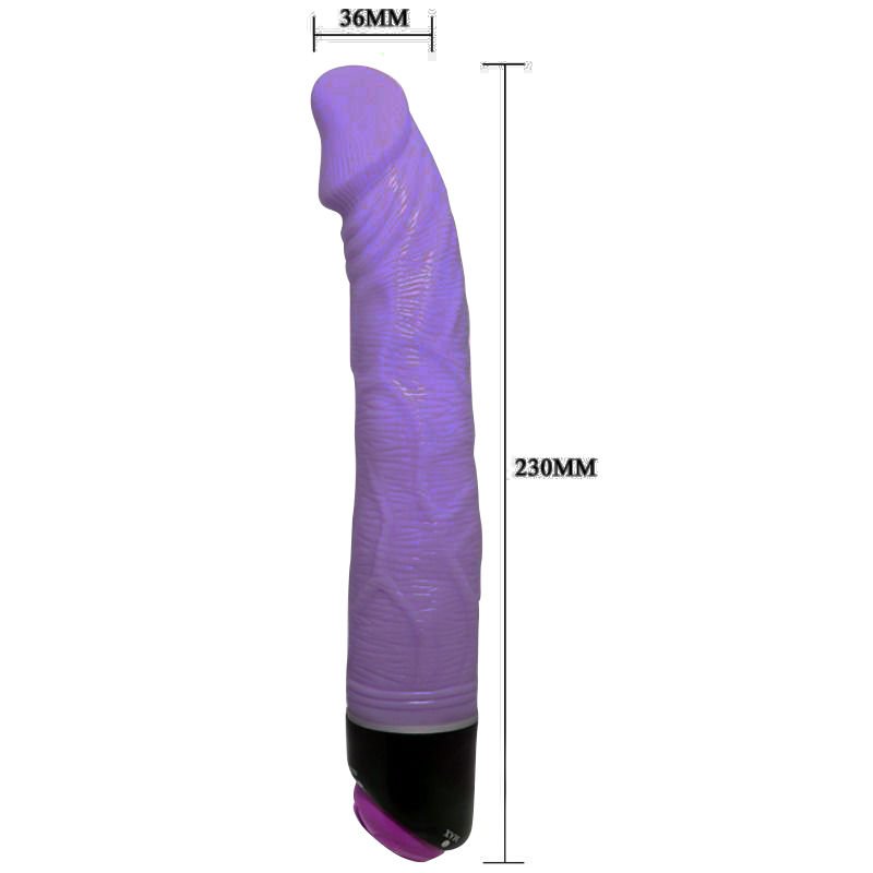 Baile - Vibrateur Réaliste Adour Club Lilas 23 Cm - Gabychou - Vibrateurs